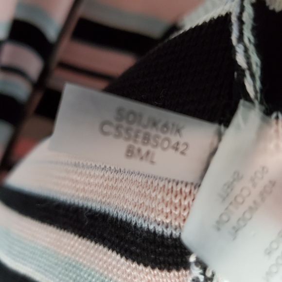 NEW Calvin Klein Stripe / Colorblock Midi Cardigan - Picture 8 of 9